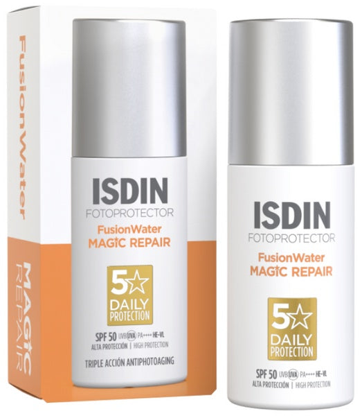 ISDIN FotoUltra Age Repair FW SPF 50, 50 ml, daily facial sunscreen, triple anti-aging action