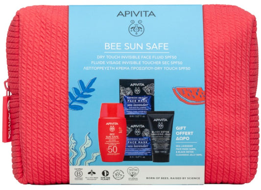 Bee Sun Safe Dry Touch Facial Fluid Spf 50, pack of 5