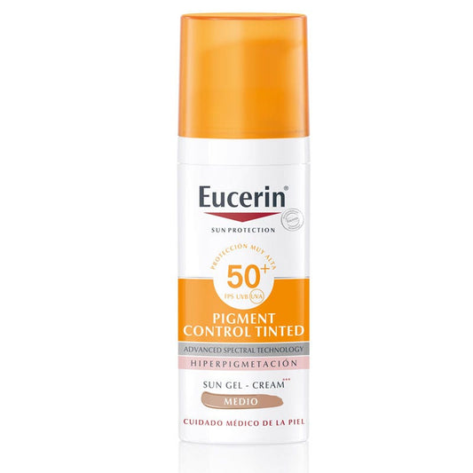 Eucerin Pigment Control SPF50+ Medium Tinted Facial Sunscreen Gel-Cream 50 ml