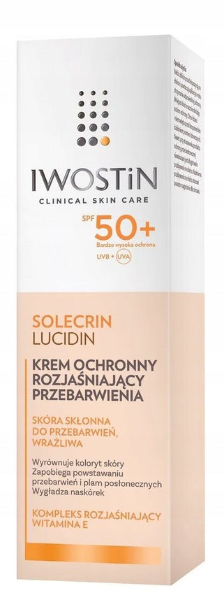 Iwostin Solecrin Lucidin Color Cream with Felt SPF 50+ Sunscreen 50ml