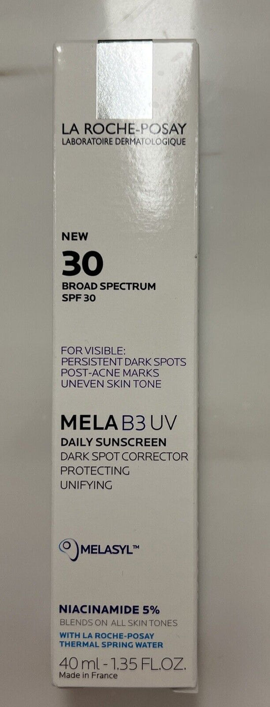 La Roche-Posay Mela B3 UV Daily Sunscreen Moisturizer for the Face with SPF 30, Anti-Aging, Melasyl 5% Niacinamide, 40 ml