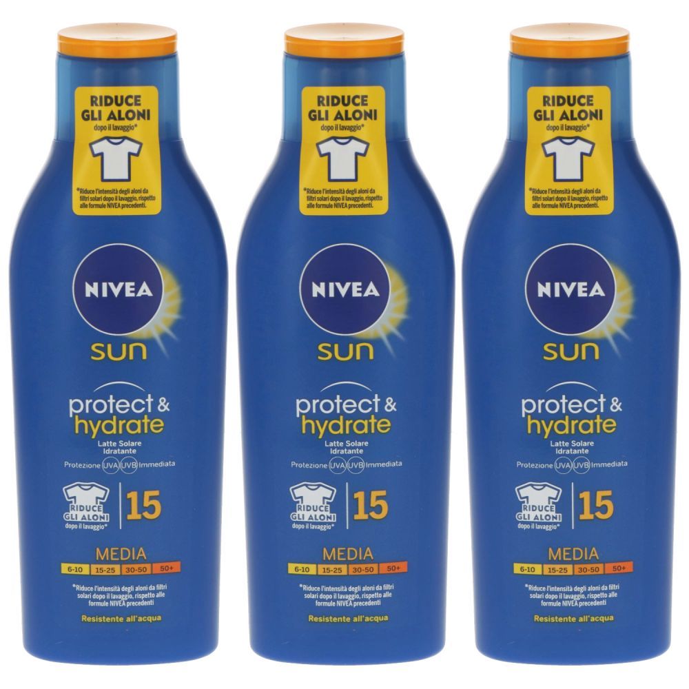 Nivea Sun Protect &amp; Hydrate sun milk lotion SPF 15, 200 ml 