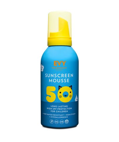 Evy Baby and Children Sun Protection Mousse SPF 50 – Perfume-Free 
