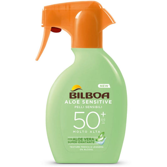 Bilboa Aloe Sensitive SPF50+ High Protection Spray for Sensitive Skin, 200 ml