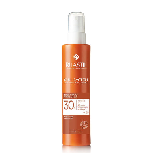 Rilastil Sun System Body Spray, ultra-light, SPF 30, for all skin types, including sensitive skin, 200 ml 