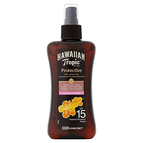 Hawaiian Tropic Protective Dry Spray Oil SPF 15 Medium 200ml