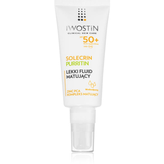 Iwostin Solecrin Purritin Ultra-Matte Sunscreen SPF 50 – 40 ml 