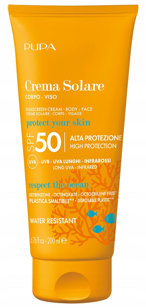 Pupa Milano Sunscreen SPF 50 for Unisex, 6.76 oz